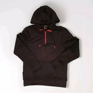 Spyder Active Pro Web 1/4 Zip Hooded Sweatshirt Mens Small Black